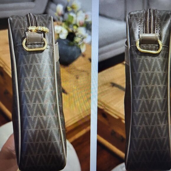 MARIO VALENTINO Vintage Monogram Shoulder Bag w/dust bag EUC - Picture 5 of 7